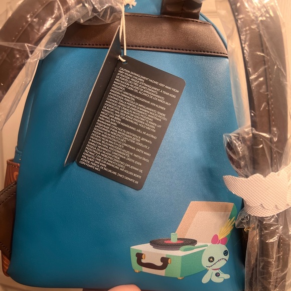 Loungefly Disney Stitch Record Player Mini Backpack - Picture 2 of 2